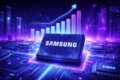 Sede da Samsung Electronics com gráfico de crescimento de lucro de 780% em semicondutores