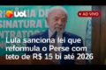 Lula assina sanção do perdão de dívidas de MEIs e tarifa zero no transporte