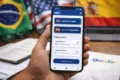 Tela do aplicativo MEC Idiomas mostrando opção de curso de coreano grátis ao lado de inglês e espanhol