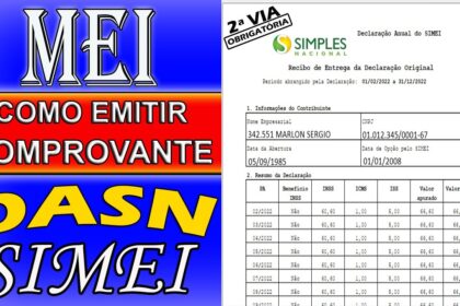 Empreendedor MEI emitindo nota fiscal pelo celular com DASN-SIMEI simplificada