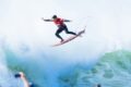 Gabriel Medina surfando na final do MEO Rip Curl Pro Portugal em Peniche, vice-campeão 2024