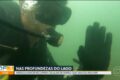 Mergulhador profissional resgata celular e joias no fundo da represa do Rio Grande a 20 metros de profundidade