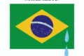 Mapa do Brasil rachado ao meio simbolizando polarização política extrema e divisão social após eleições