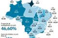 Gráfico mostra brasileiros divididos entre carteira assinada e próprio negócio