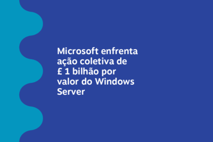 Logotipo da Microsoft sobre fundo de servidores de IA e gráficos de demissão em massa
