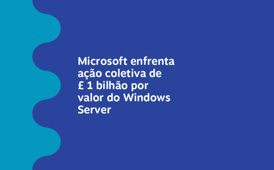 Logotipo da Microsoft sobre fundo de servidores de IA e gráficos de demissão em massa