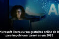 Professores em sala de aula usando Microsoft Copilot para capacitação em IA gratuita