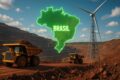 Mapa do Brasil destacando empregos em minerais críticos e estratégicos com dados da ANM 2025