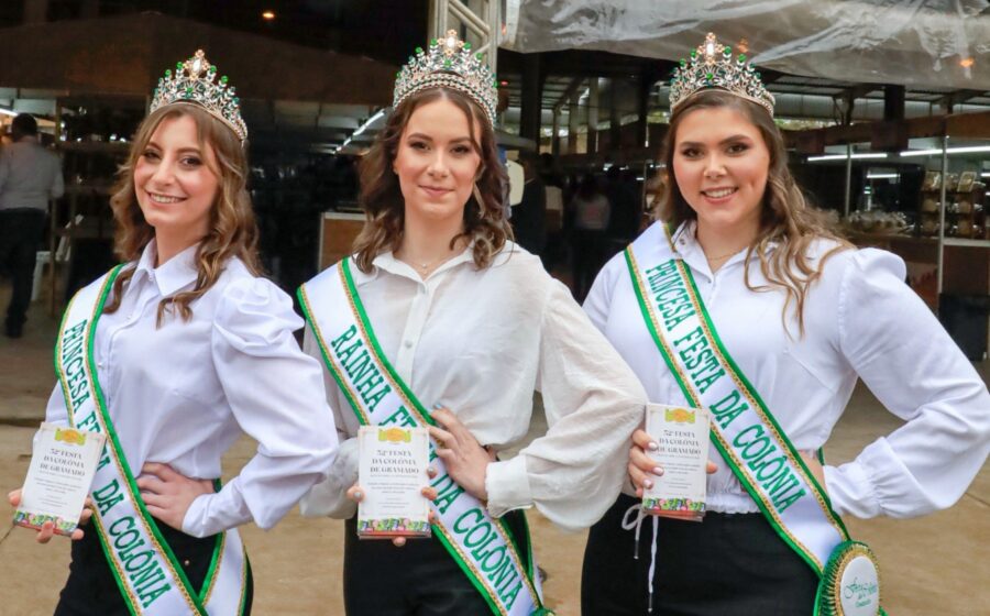 Madu Ferreira coroada Miss RS 2027 em Gramado, Rio Grande do Sul, durante seletiva estadual para Miss Universe Brasil