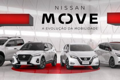 Carros de aplicativo e táxis nas ruas representando financiamento Move Brasil versus aluguel