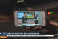 Logotipo da NSC TV no portal g1 com opções de telejornais ao vivo de Santa Catarina