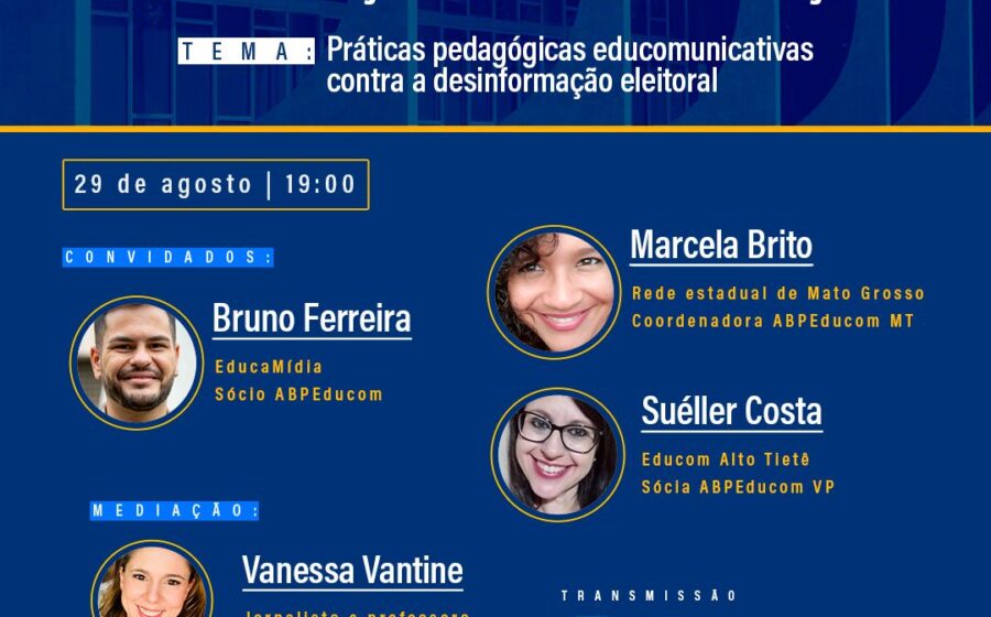 Alerta vermelho "Fake News" sobre fundo de urna eletrônica brasileira com lupa de verificação