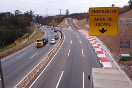 Anel Rodoviário de Belo Horizonte no km 540 sentido Vitória, local da nova área de escape