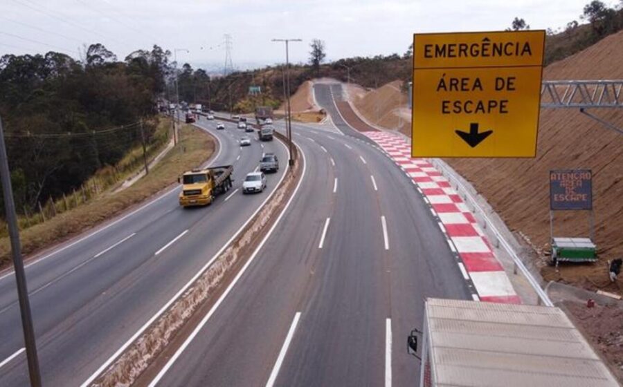 Anel Rodoviário de Belo Horizonte no km 540 sentido Vitória, local da nova área de escape