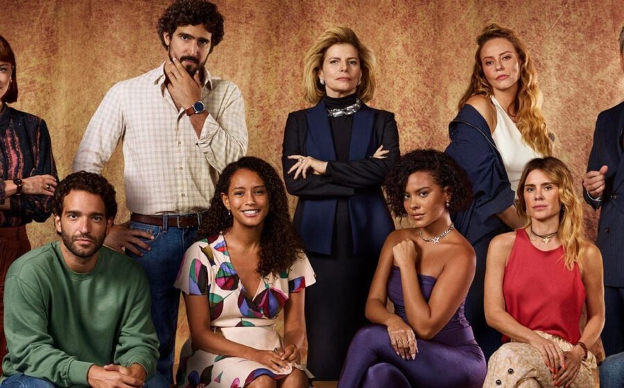 Elenco da novela das nove da Globo comemora 12 semanas de liderança no PNT com 23,6 pontos