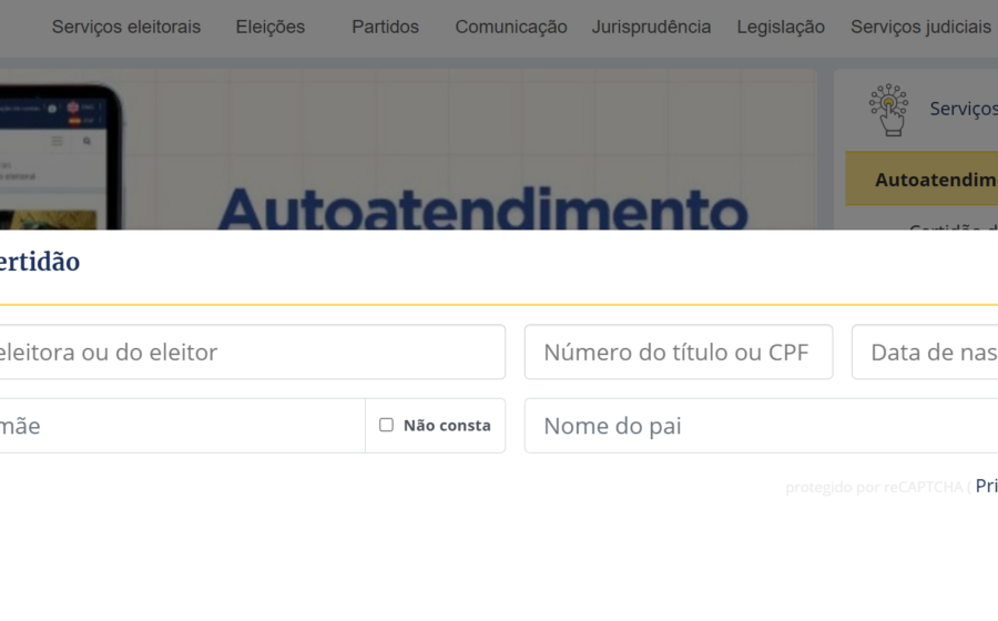 Celular exibindo site do TSE com alerta de prazo 25 de outubro para certidão eleitoral