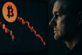 Gráfico mostra queda brusca do Bitcoin para US$ 77,5 mil após hack de US$ 6 bilhões na Binance abalar mercados globais