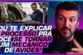 Lito Sousa em hangar de aviação, mecânico e youtuber brasileiro, legado aviação