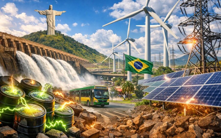 Mapa do Brasil com alertas amarelos no Sul e Norte, tempestades e granizo