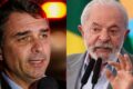 Flávio Bolsonaro faz gestos calculados atrás de Lula durante debate na Band
