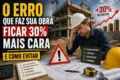 Guindaste inadequado em canteiro de obras gerando custos ocultos e atrasos