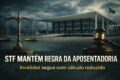 Ministros do STF em sessão de julgamento sobre contribuição previdenciária de aposentados por invalidez