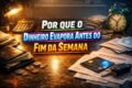 Calendário semanal com dias de trabalho e lazer, ilustração IA e relógio simbolizando jornada reduzida e bem-estar