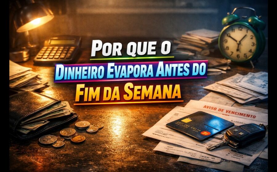 Calendário semanal com dias de trabalho e lazer, ilustração IA e relógio simbolizando jornada reduzida e bem-estar