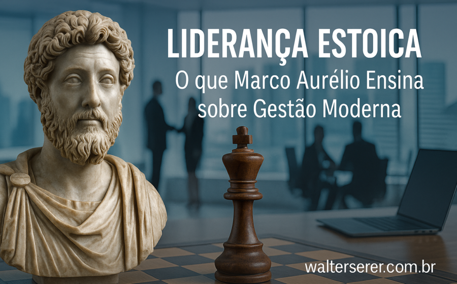 Ruínas romanas ao amanhecer simbolizando queda de impérios e lições de liderança em crises