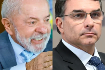 Flávio Bolsonaro e Lula em disputa no TSE sobre quebra de sigilos bancários