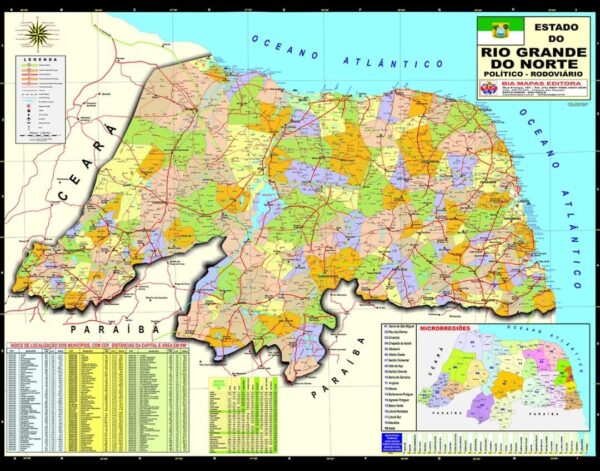Mapa político do RN mostra divisão eleitoral entre Zona Norte, Parnamirim e Ponta Negra