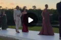 Bianca Andrade entra sozinha na nave da capela no casamento de Juliette