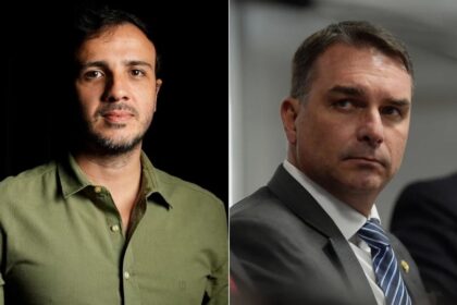 Flávio Bolsonaro desembarca em Miami de jato da Casa Branca com passe livre de Trump