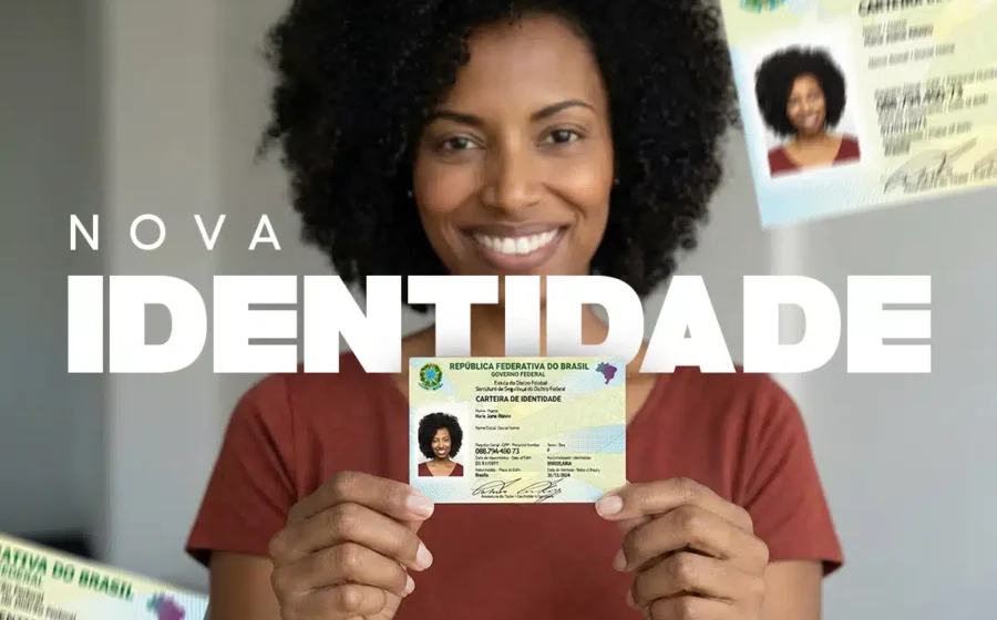 Nova Carteira de Identidade Nacional (CIN) com CPF como número único exibido no cartão