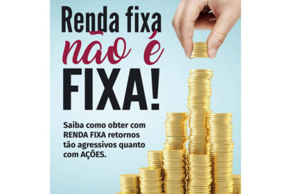 Gráfico financeiro mostrando carteira de crédito privado com matemática de risco e retorno