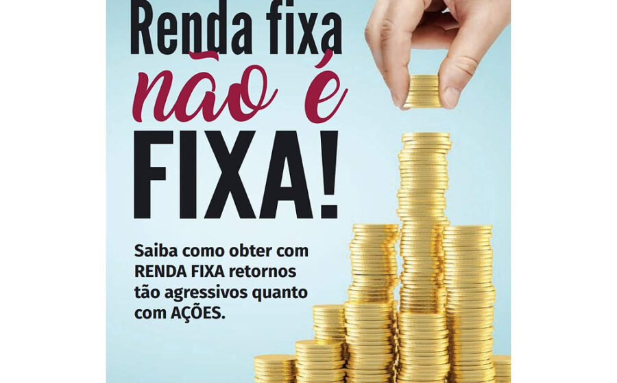 Gráfico financeiro mostrando carteira de crédito privado com matemática de risco e retorno