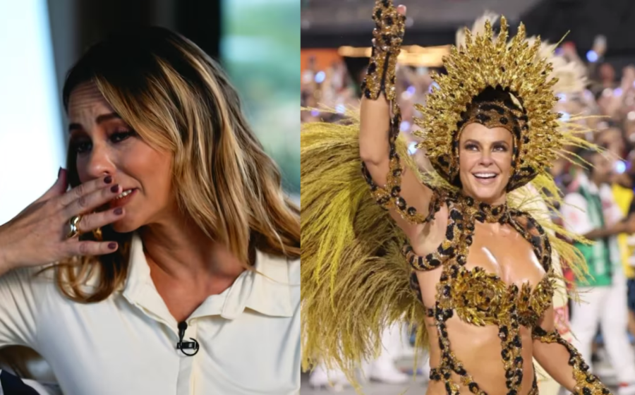 Paolla Oliveira coroada rainha de bateria da Imperatriz Leopoldinense no evento de sábado 17