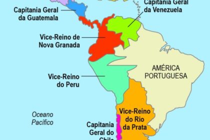 Mapa das Américas com setas indicando alternância de poder em 65% das eleições recentes
