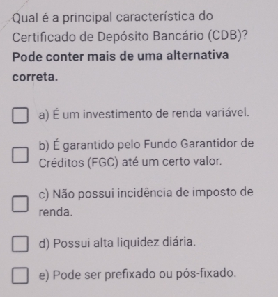 Escudo do FGC rachado sobre certificado de CDB com alerta de risco bancário