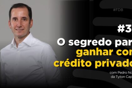 Gráfico de carteira de crédito privado com diversificação e gestão de risco de calote