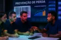 Gráfico de carteira de crédito privado diversificada com escudo de proteção contra dois defaults