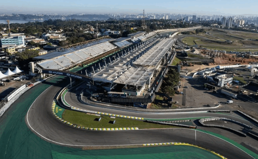 Mural "Nós Somos São Paulo" de Kobra na Curva do Laranjinha em Interlagos, 2 mil m² de arte urbana colorida no autódromo de F1