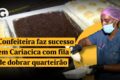 Temaki de porco cru servido na Casa do Porco em São Paulo, prato principal do menu-degustação de R$ 249