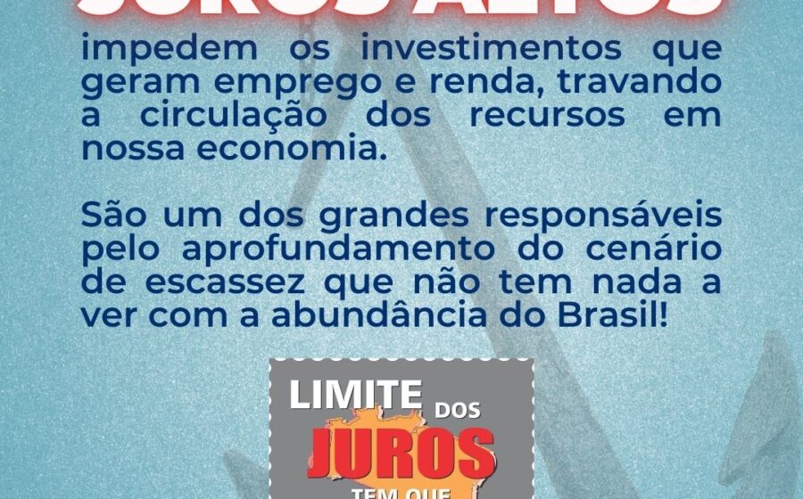Gráfico da taxa Selic em alta com silhueta do Ministério da Fazenda ao fundo