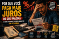 Ilustração de juros mensais vazando por buracos representando impostos e risco de reinvestimento