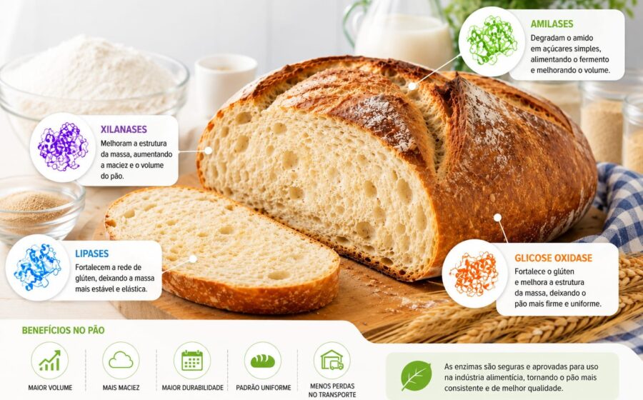 Pão francês com ícones de eletricidade, gás e combustível representando custos energéticos na cadeia de produção