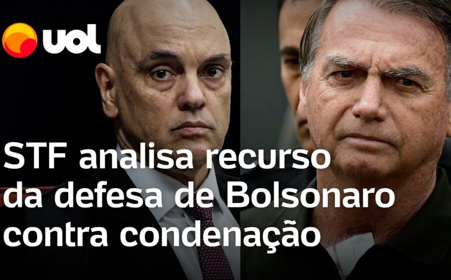 Fachada do STF com destaque para ministro Kassio Nunes Marques e menção a revisão criminal de Bolsonaro