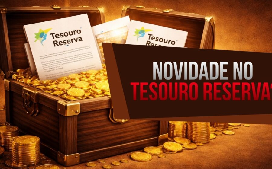 Gráfico financeiro mostrando curva de juros futuros com setas indicando queda nas taxas longas após intervenção do Tesouro Nacional em NTN-B