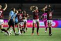 Jogadoras de Bahia, Palmeiras e São Paulo comemoram título de melhor departamento feminino 2026