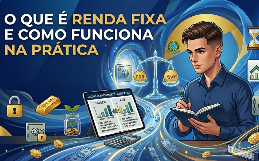 Gestor de fundos analisa gráficos de renda fixa e risco de carteira privada